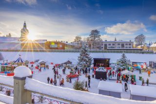 Hamina Bastionin kenttäalue Wanhan Holviston joulun aikaan, Jouluinen tapahtumakenttä.